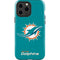 NFL Miami Dolphins Distressed- Aqua iPhone 15 Pro Max Impact Case